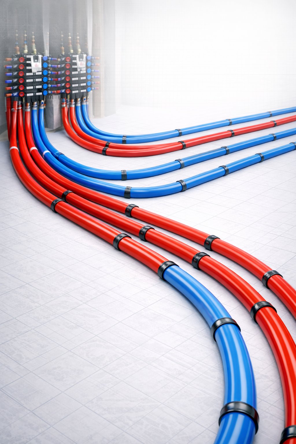 PEX plumbing pipe installation